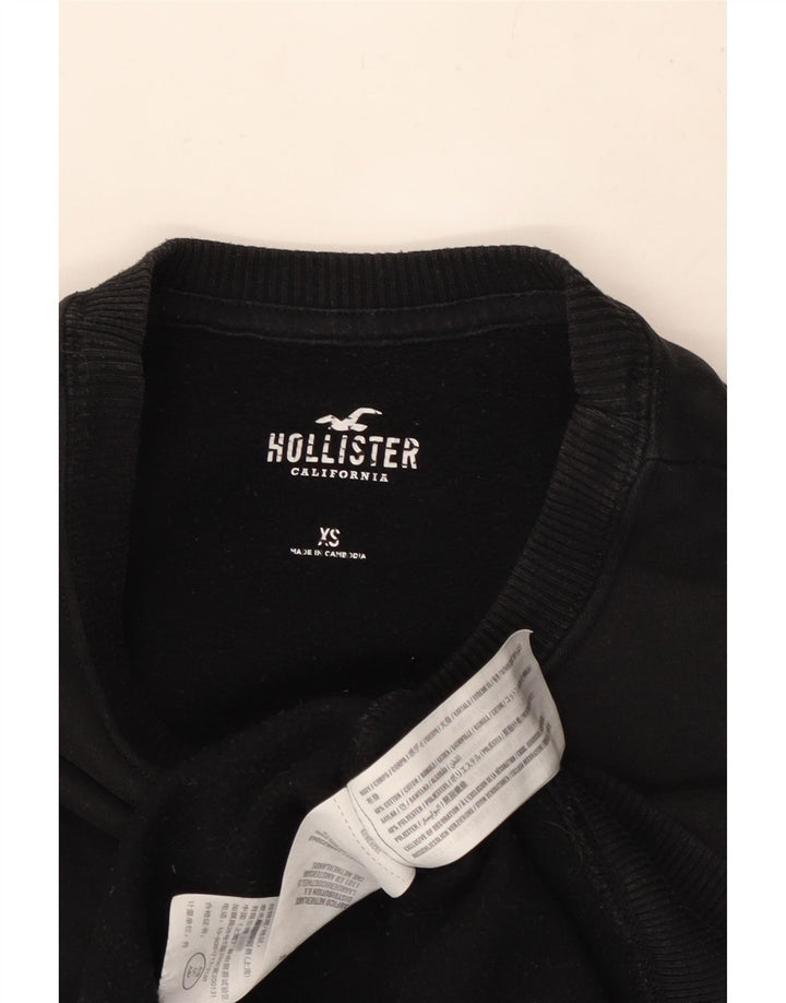 Bluza męska HOLLISTER, sweter XS, czarna, bawełniana
