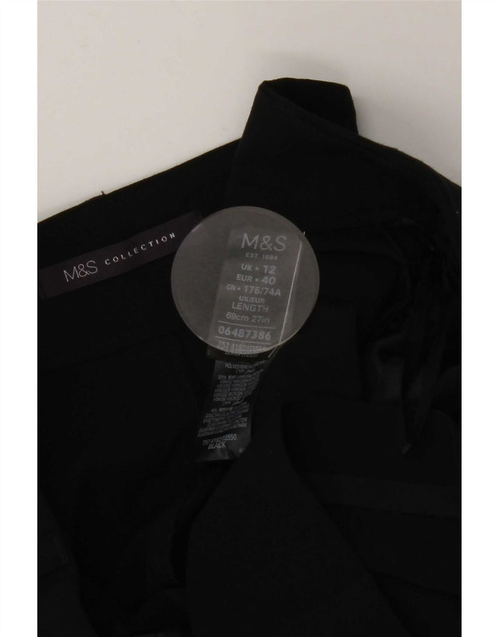 Marks & Spencer Damska spódnica ołówkowa UK 12 Medium W30 Czarny poliester