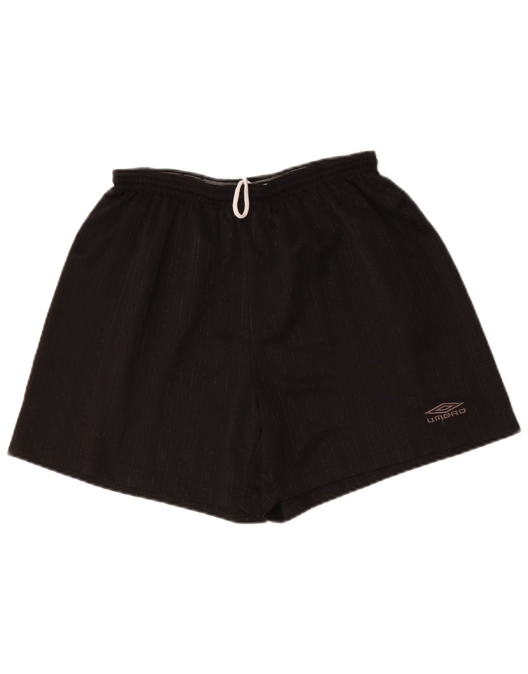 Męskie spodenki sportowe Umbro, duże, czarne, poliestrowe paski