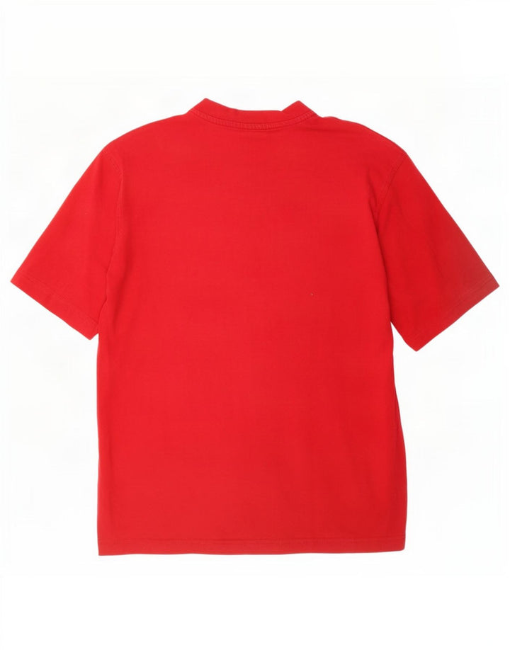 Męski T-shirt z grafiką Puma, mały, czerwony, bawełniany