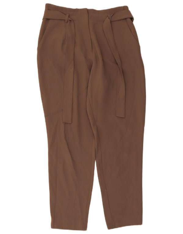 Damskie zwężane spodnie codzienne Topshop UK 10 Small W28 L27 Brązowy poliester