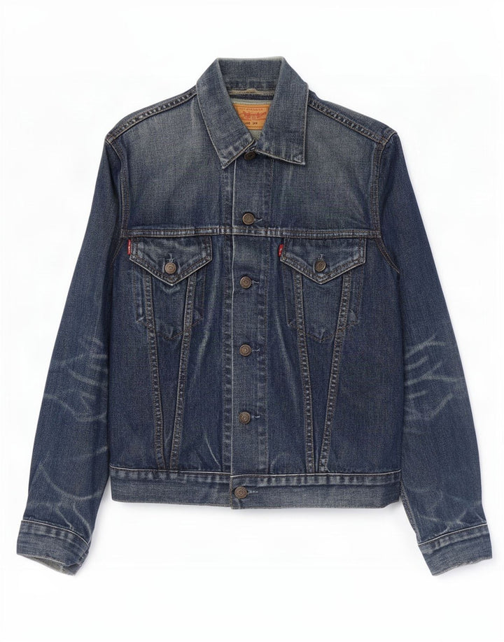 Męska kurtka dżinsowa Levi's UK 36, mała, granatowa, bawełniana