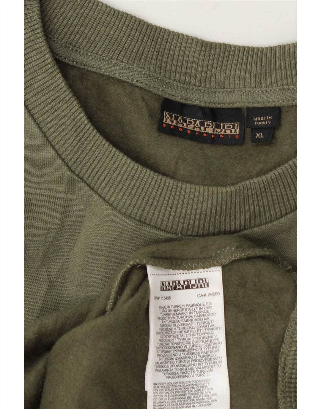 Bluza męska Napapijri XL, zielona bawełna