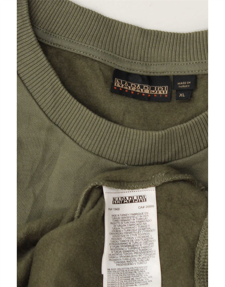 Bluza męska Napapijri XL, zielona bawełna