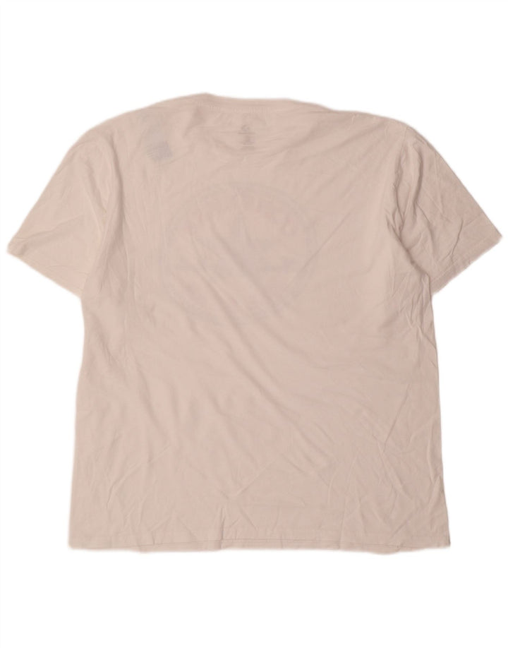 Converse Męski T-shirt z grafiką, duży, biały, bawełniany
