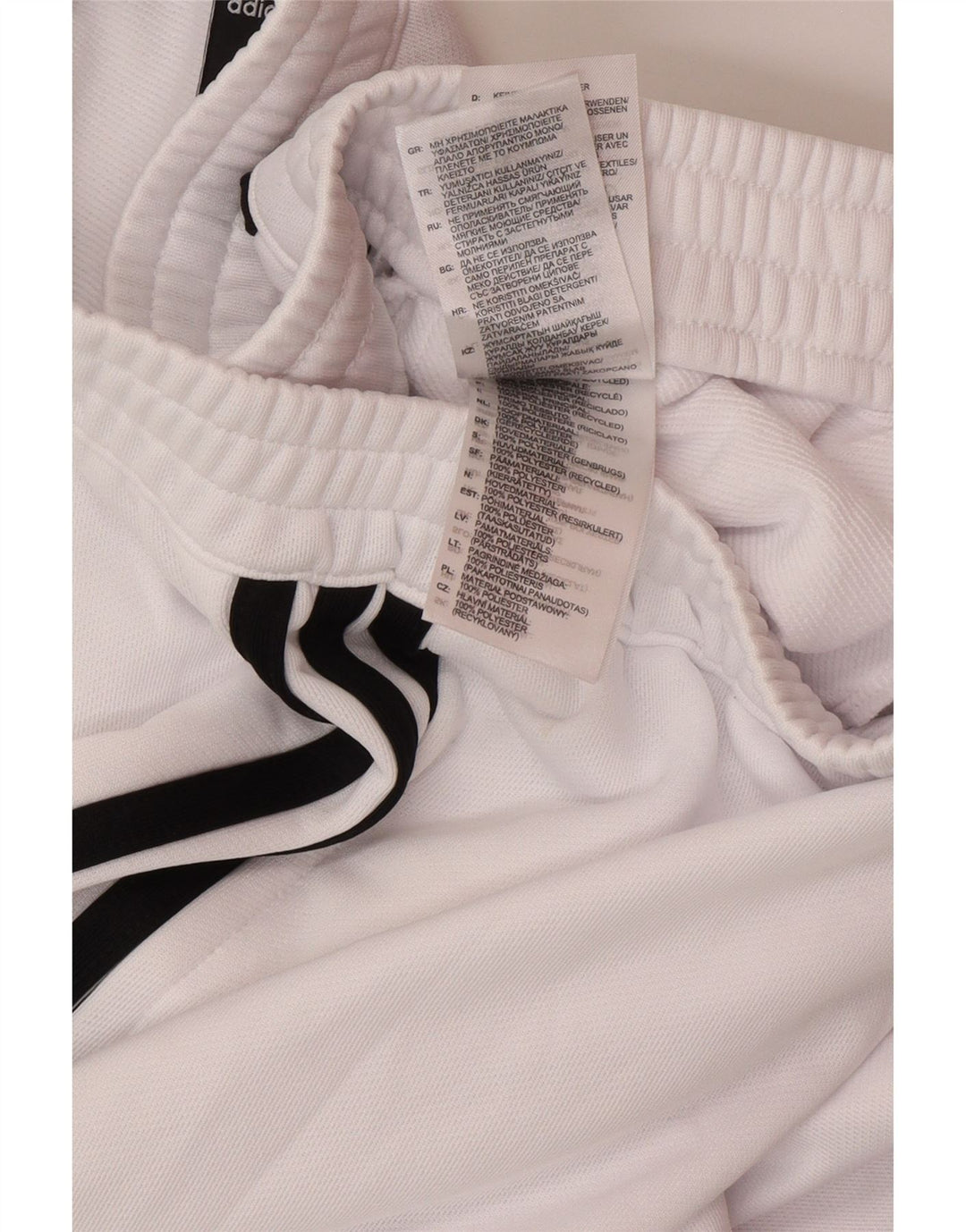 Męskie spodnie dresowe Adidas Aeroready, średni biały poliester