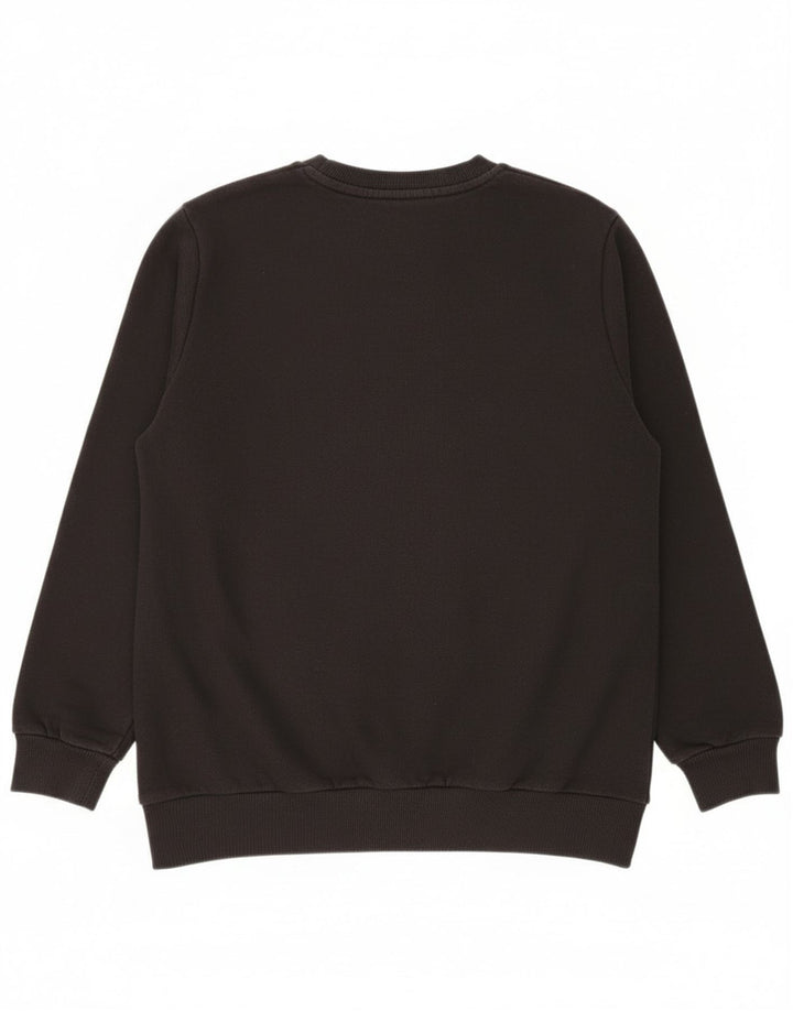 Bluza chłopięca Adidas z grafiką, 13-14 lat, czarna bawełna