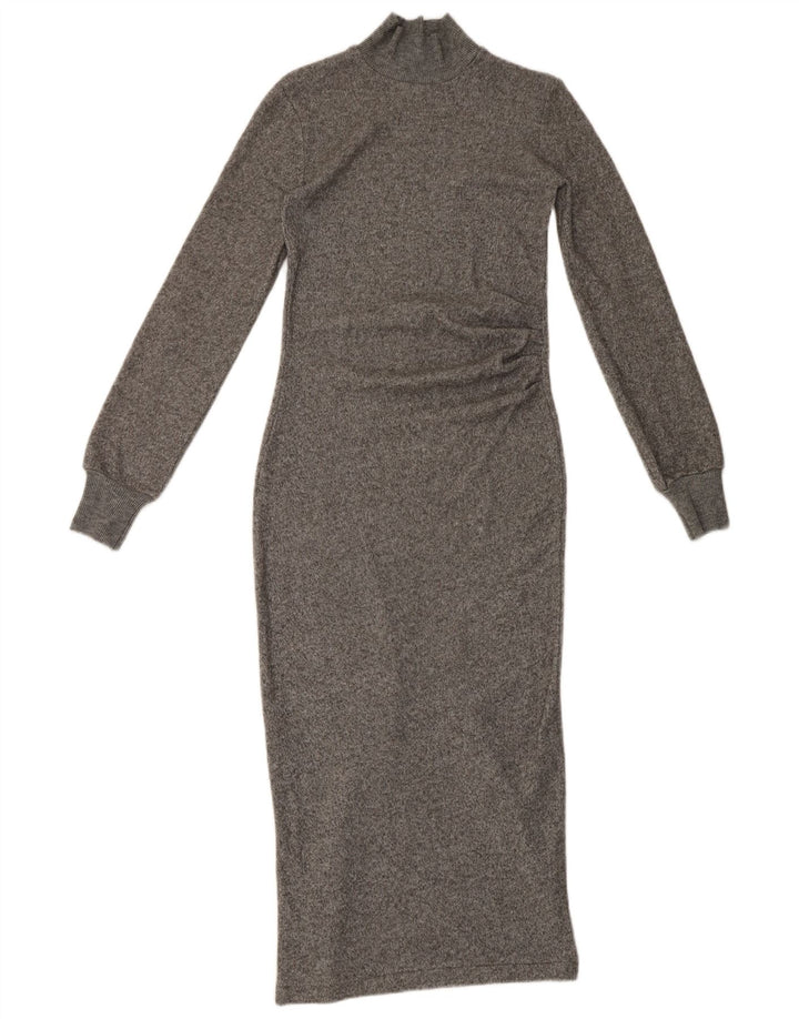 Damska sukienka maxi z długim rękawem Zara UK 8 Small Grey