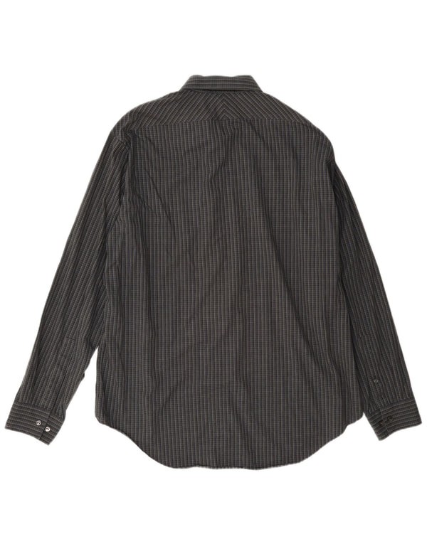 Koszula męska Calvin Klein Slim Fit, rozmiar 17 XL, bawełniana szara krata