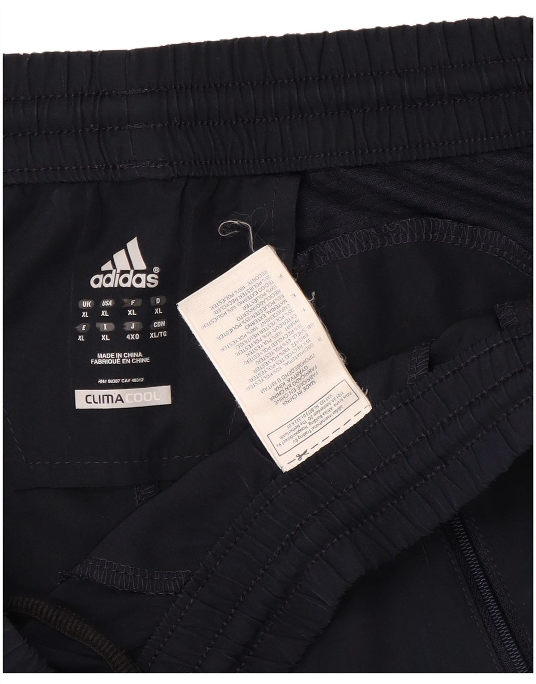 Męskie spodenki sportowe Adidas Climacool XL granatowe, poliestrowe