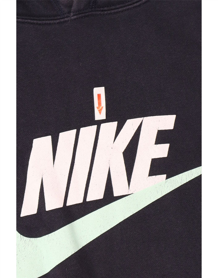 Męski sweter z kapturem Nike Graphic, średni granatowy, bawełniany