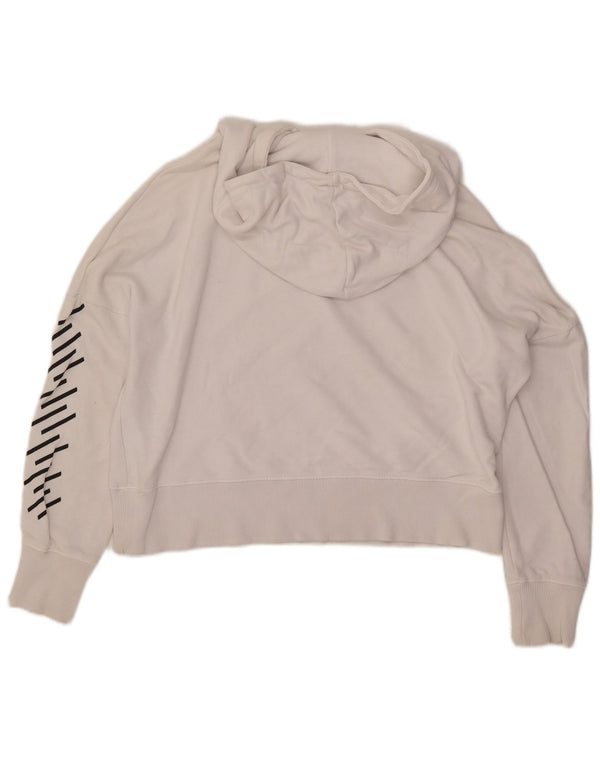 SUPERDRY Damska bluza z kapturem oversize z grafiką UK 10 Small White