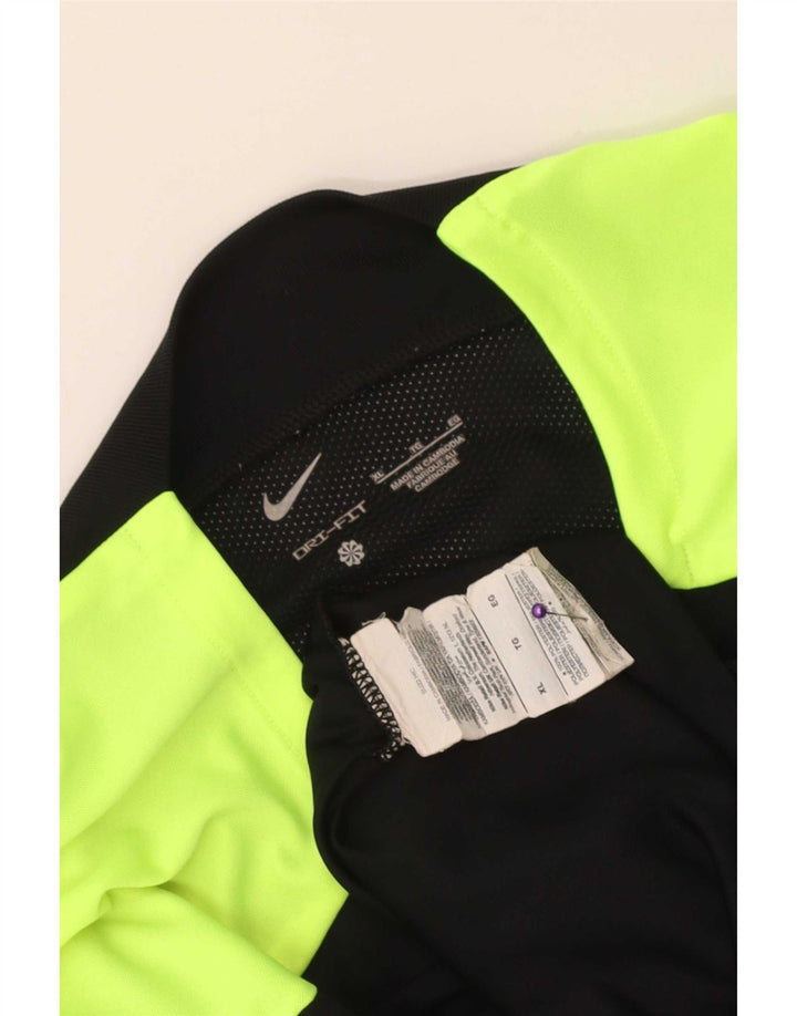 Męski T-shirt Nike Dri Fit Top XL Czarny poliester z blokami kolorów