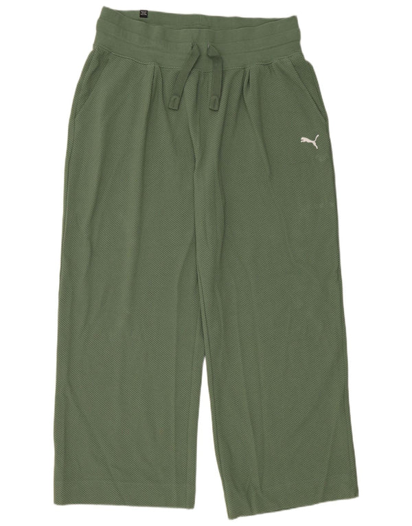 Damskie spodnie dresowe Puma UK 18 XL, zielone, bawełniane