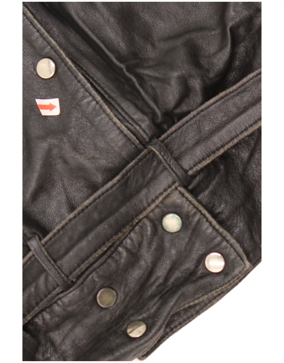 Damska kurtka skórzana oversize VINTAGE EU 42, duża czarna skóra