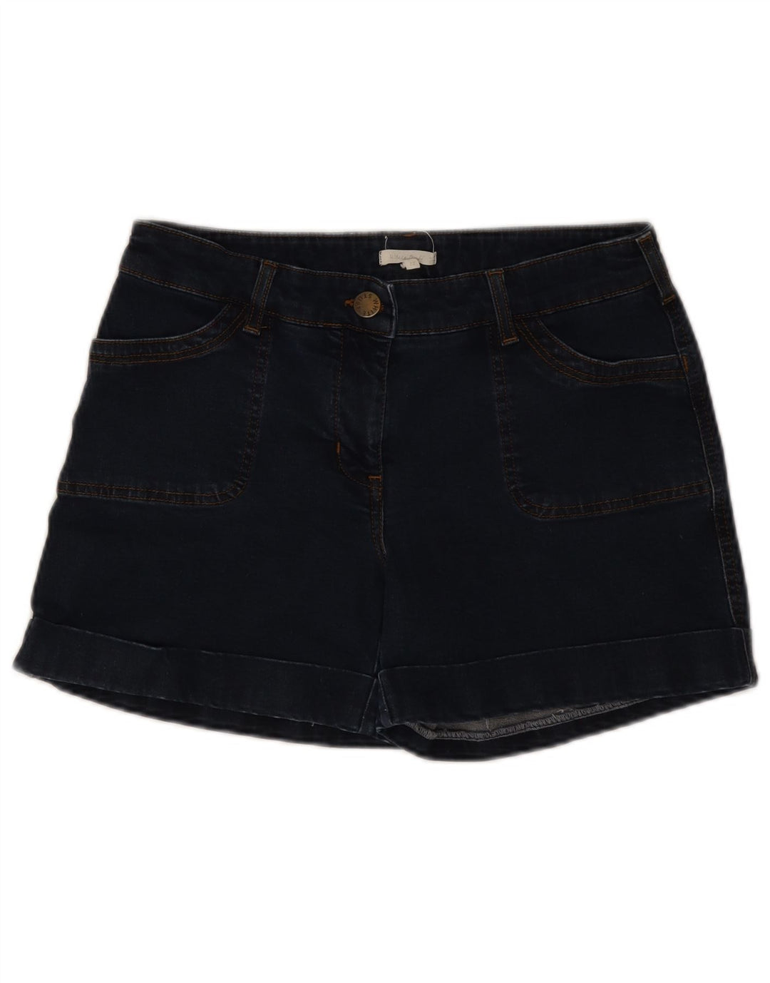 Damskie spodenki jeansowe White Stuff UK 12 Medium W30 Granatowa bawełna