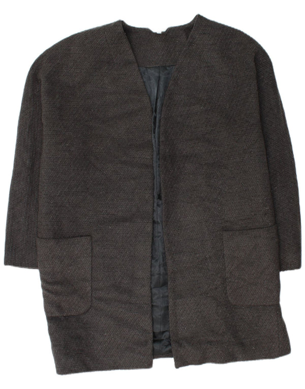 Marks & Spencer Damski płaszcz otwarty UK 18 XL, szary, poliester