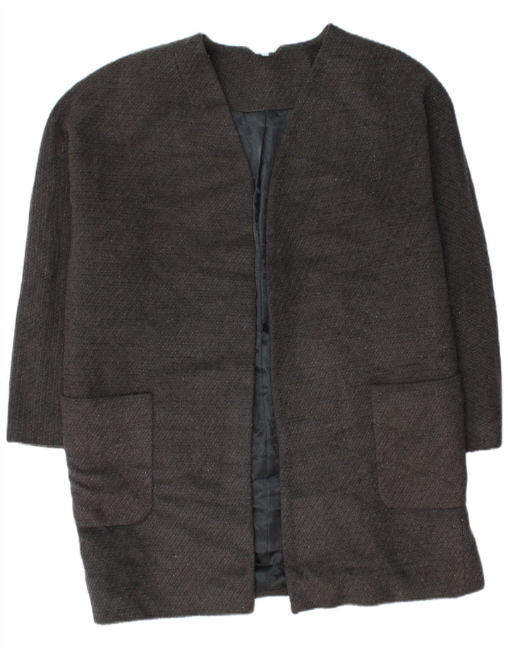 Marks & Spencer Damski płaszcz otwarty UK 18 XL, szary, poliester