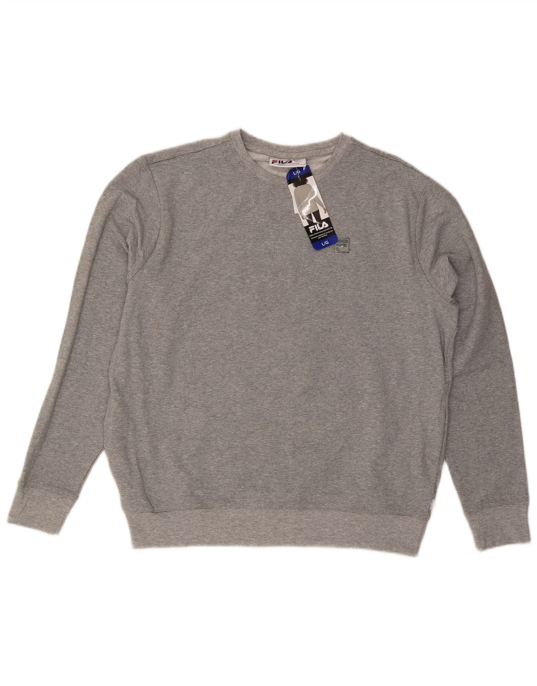 Bluza damska Fila Sweter UK 16, duża, szara bawełna