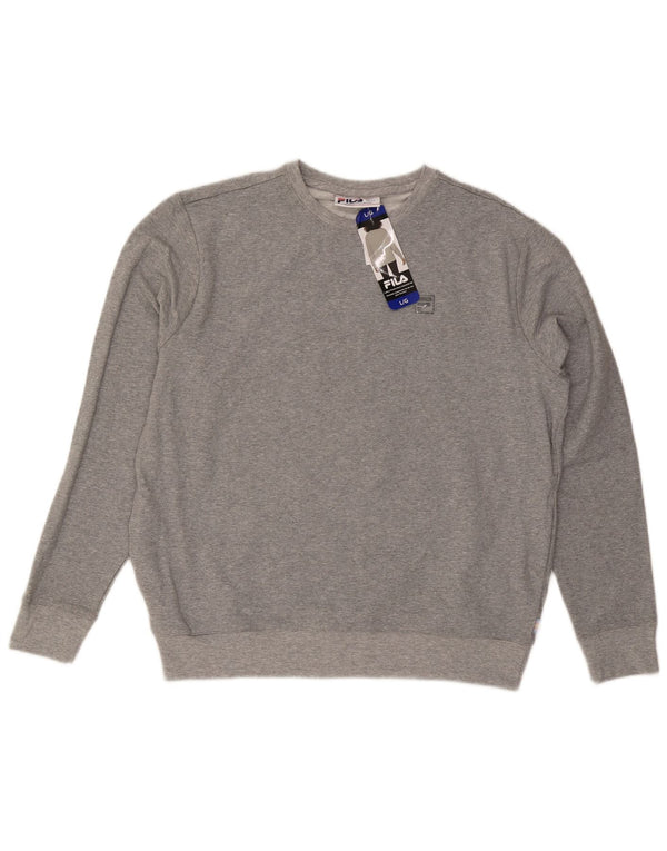 Bluza damska Fila Sweter UK 16, duża, szara bawełna