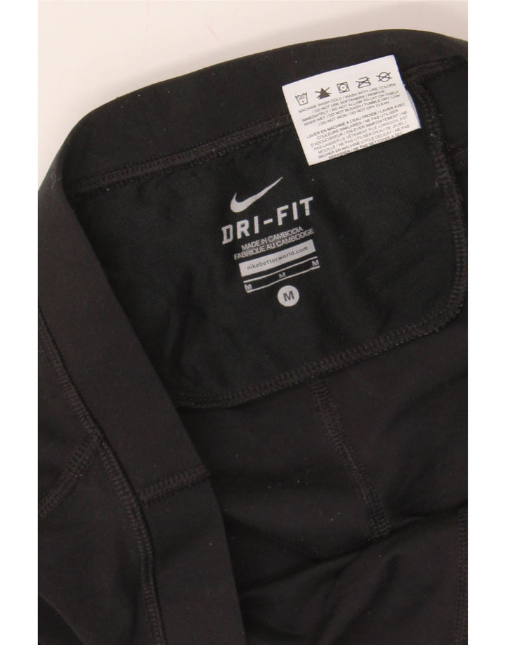 NIKE Womens Dri Fit Tracksuit Trousers UK 14 Medium  Black Polyester Vintage Nike and Second-Hand Nike from Messina Hembry 