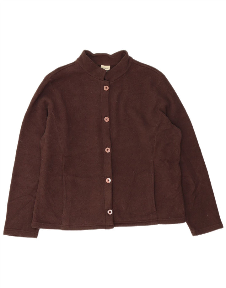 Damska kurtka polarowa L.L.BEAN UK 18 XL, brązowa, poliester