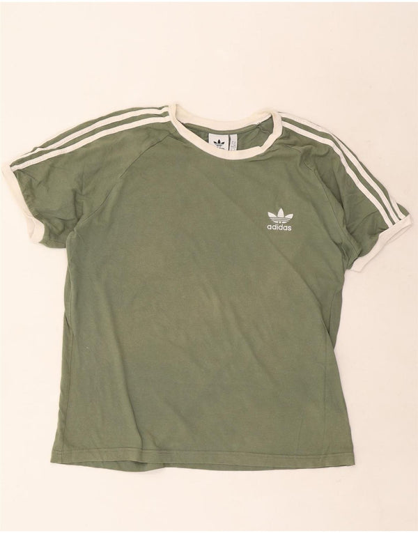 Adidas Męska Koszulka Top XL Zielona Bawełna