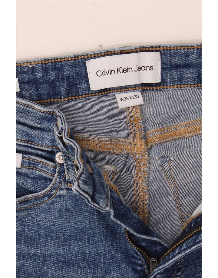 Damskie jeansy Skinny Calvin Klein W25 L30 Niebieskie