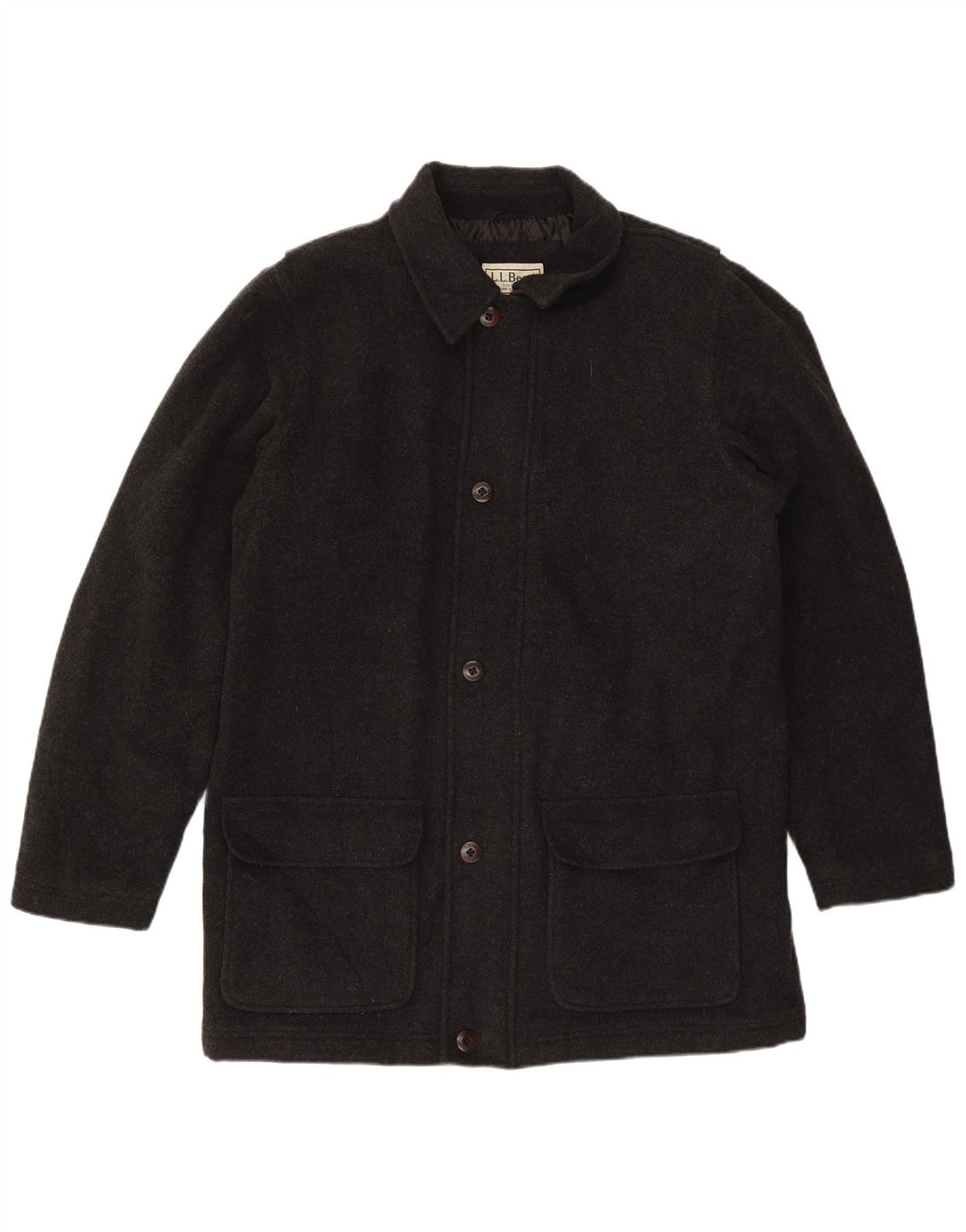 L.L.Bean Męski wysoki płaszcz UK 40, duży, szary, wełniany