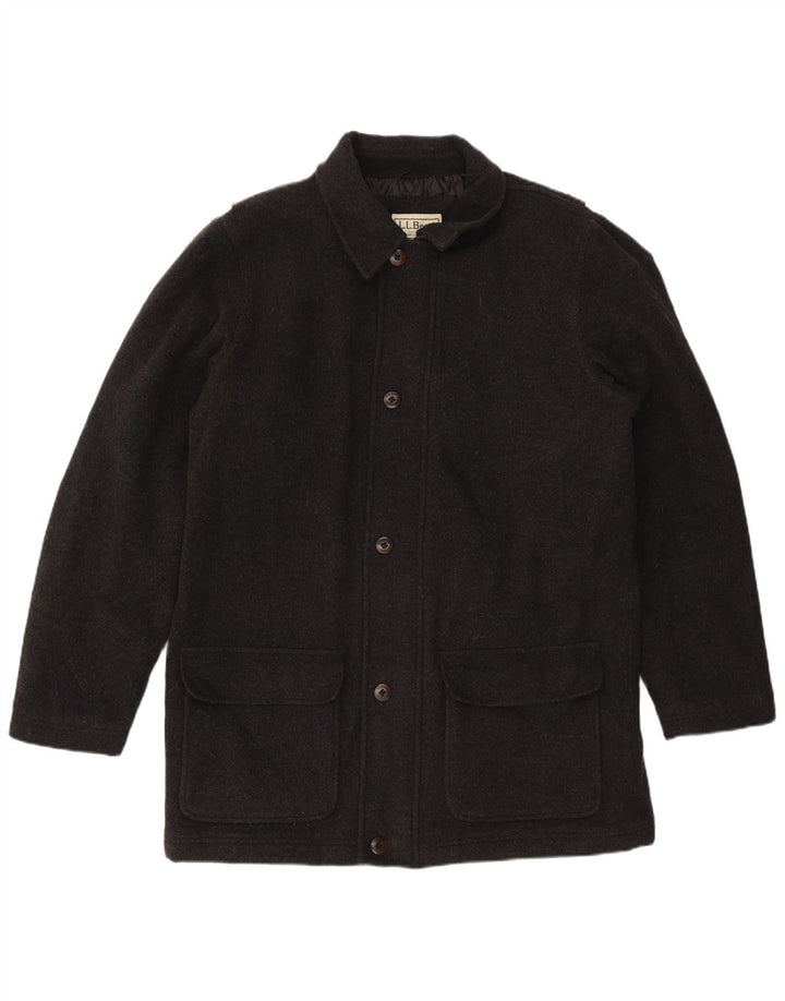 L.L.Bean Męski wysoki płaszcz UK 40, duży, szary, wełniany