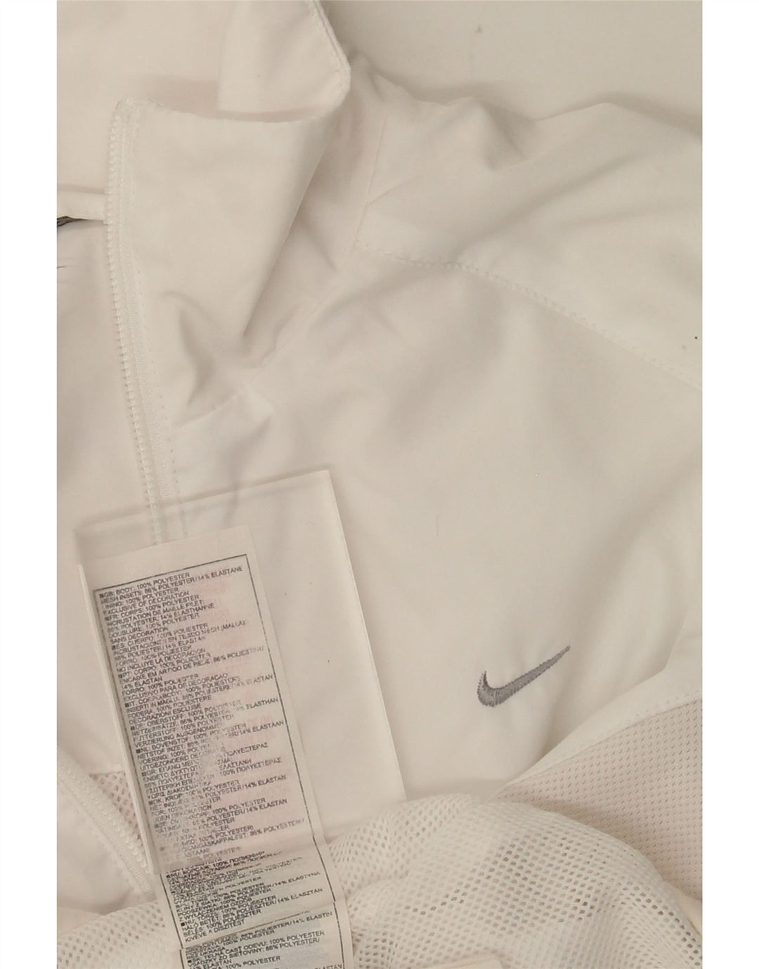 Damska kurtka dresowa NIKE UK 14, średni biały poliester