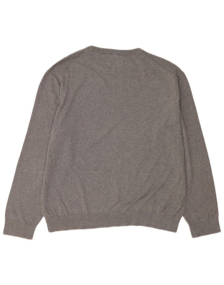 Męski sweter Gant z okrągłym dekoltem XL, szary
