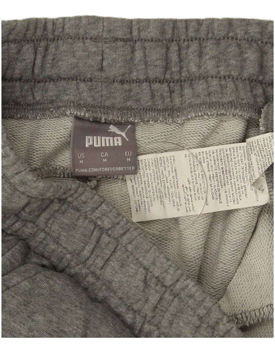 Męskie spodenki sportowe Puma, średnioszare, bawełniane