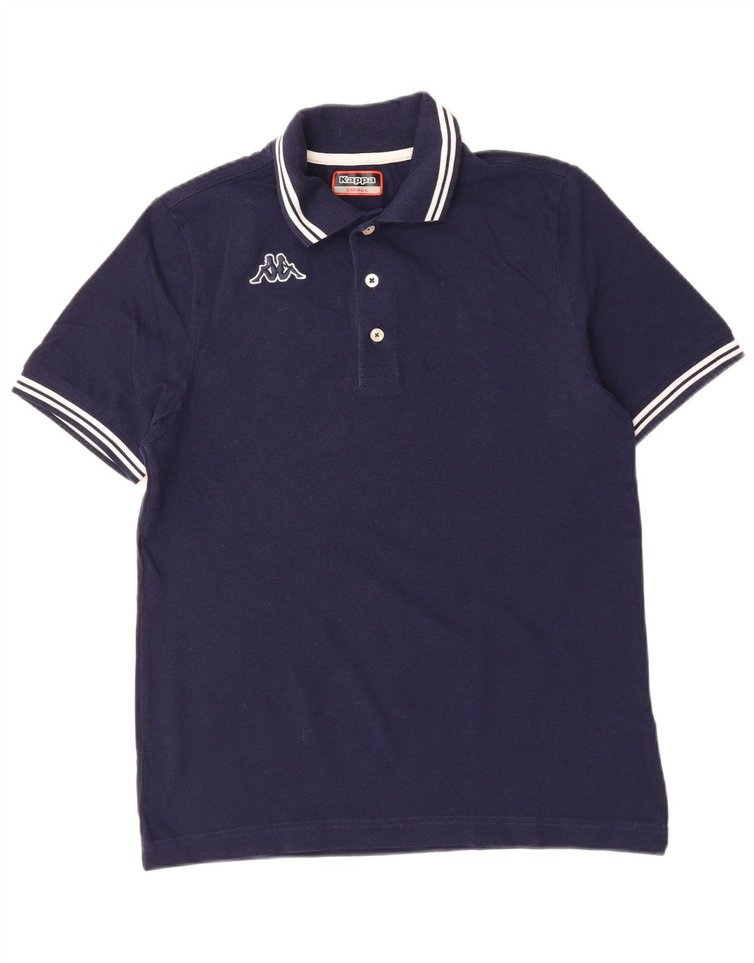 KAPPA Mens Polo Shirt Small Navy Blue Cotton
