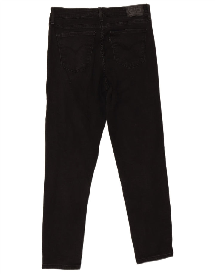 Damskie jeansy Levi's 712 Slim W30 L27 Czarna bawełna