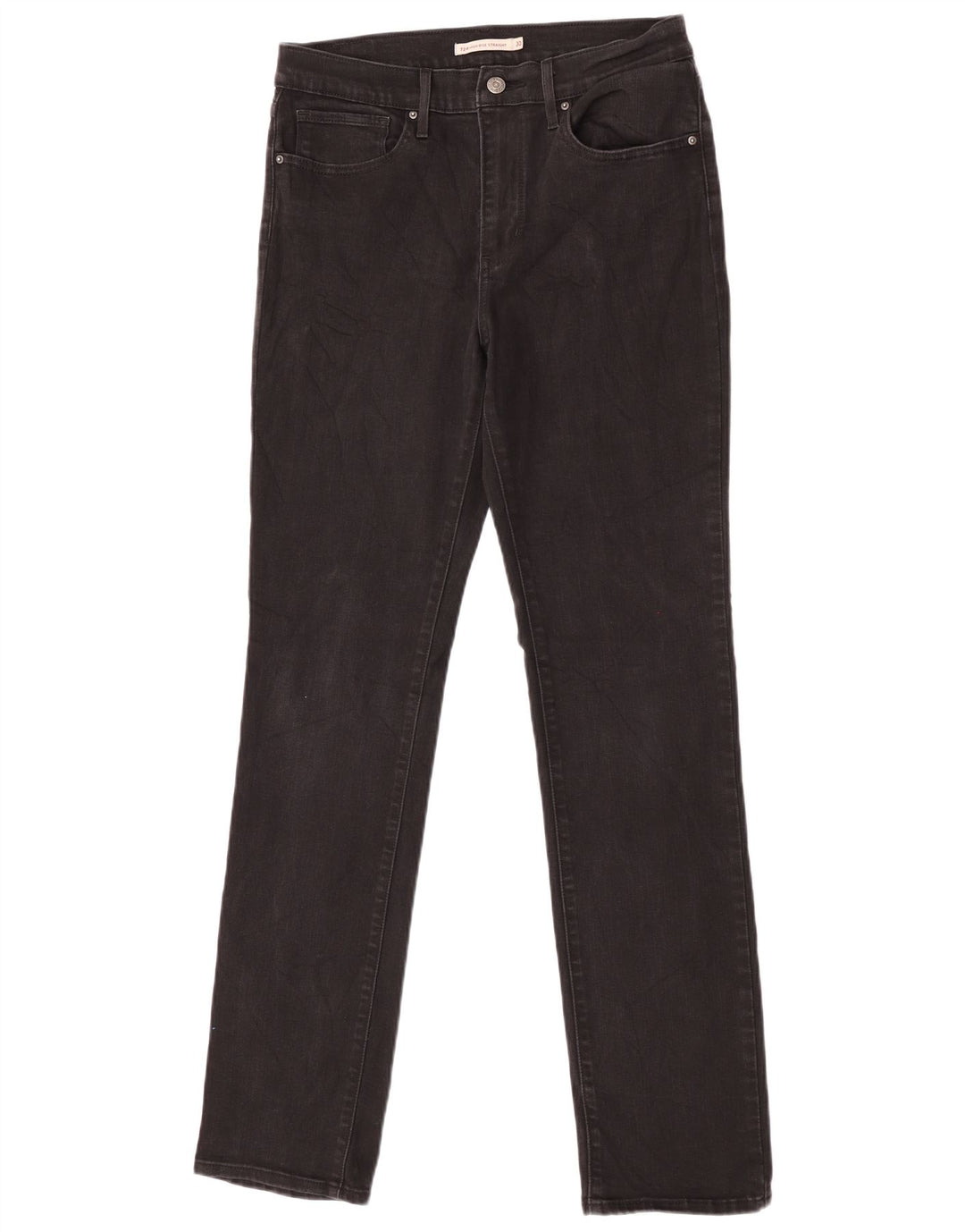 Damskie jeansy Levi's 724 z wysokim stanem W30 L34 Czarna bawełna