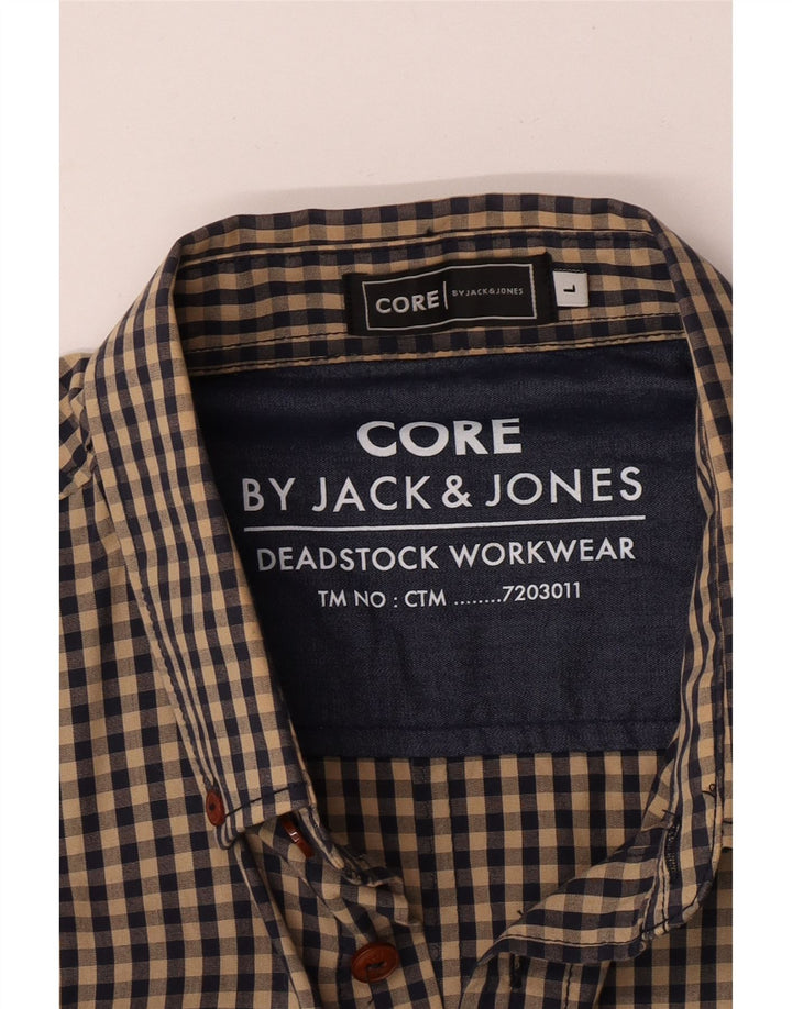 Koszula męska Jack & Jones, duża, brązowa kratka