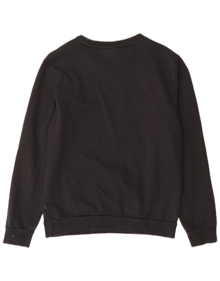 Męski sweter z grafiką PUMA, mały, czarny, bawełniany