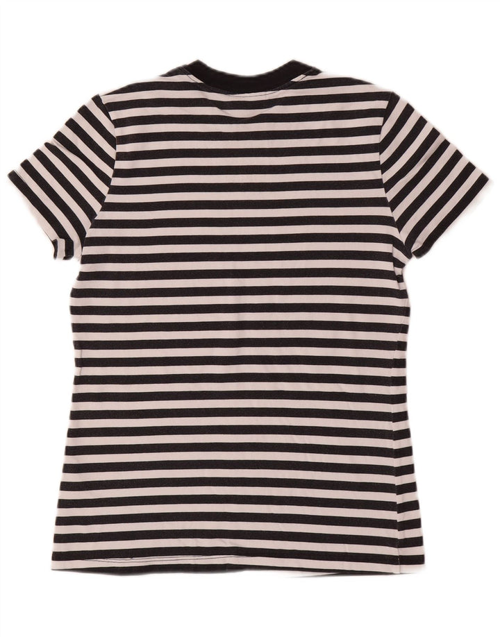 Damska koszulka z grafiką NIKE Top UK 10, małe, czarne, bawełniane paski