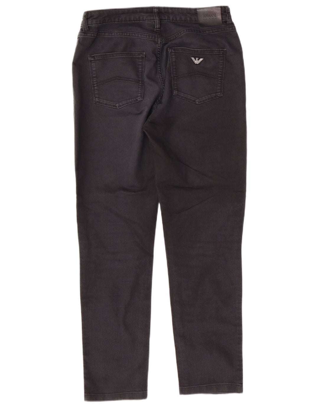 Damskie jeansy zwężane ARMANI W29 L27 Czarne bawełniane