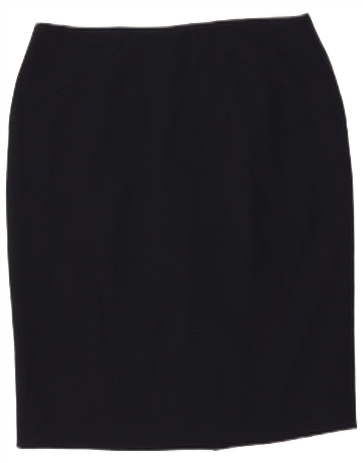 Damska spódnica ołówkowa John Lewis UK 12 Medium W30 Granatowy poliester