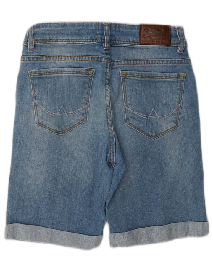 Damskie spodenki jeansowe Superdry W28 w kolorze średnioniebieskim