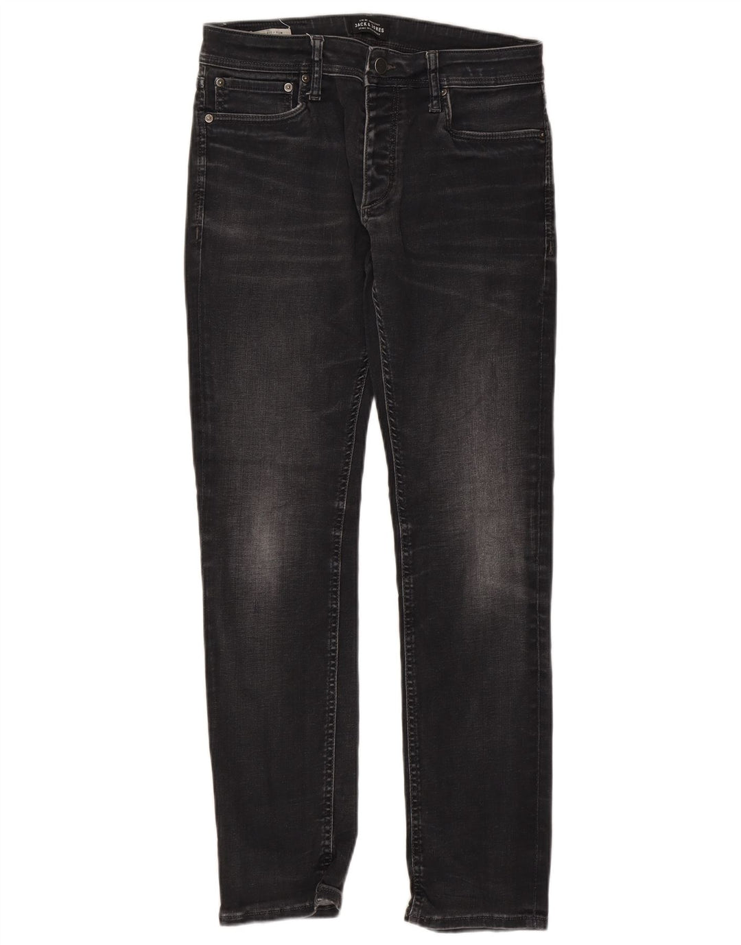 Męskie jeansy Jack & Jones Tim Slim W32 L32 Czarne bawełniane