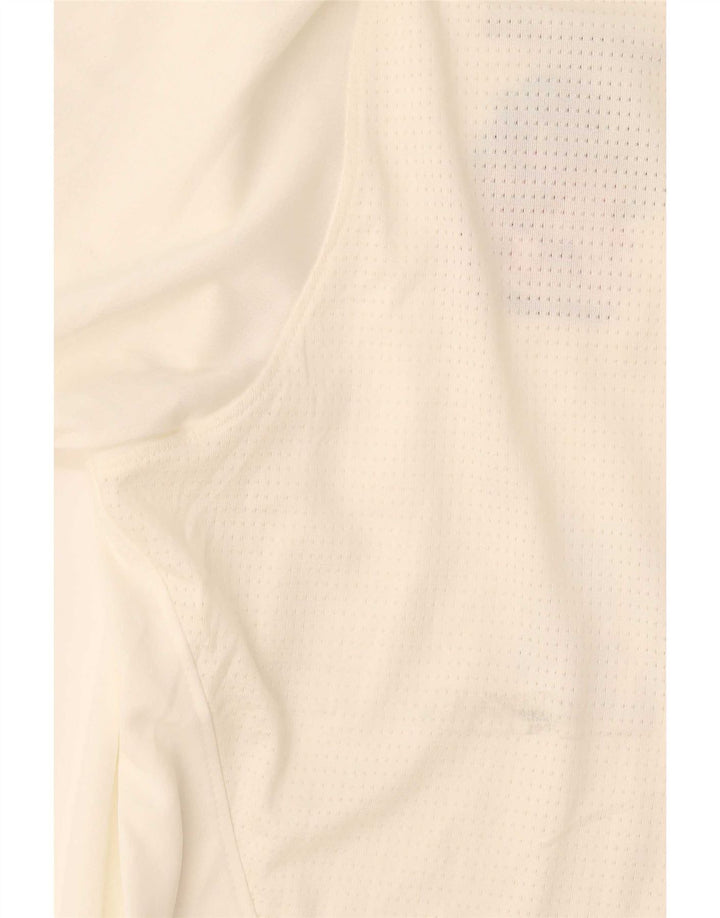 Męska koszulka polo z grafiką Nike XL w kolorze złamanej bieli, poliester