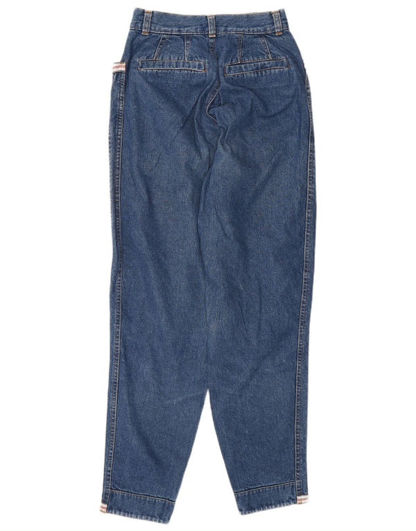Damskie dżinsy z wysokim stanem Wampum IT 42 Medium W28 L28 Niebieska bawełna