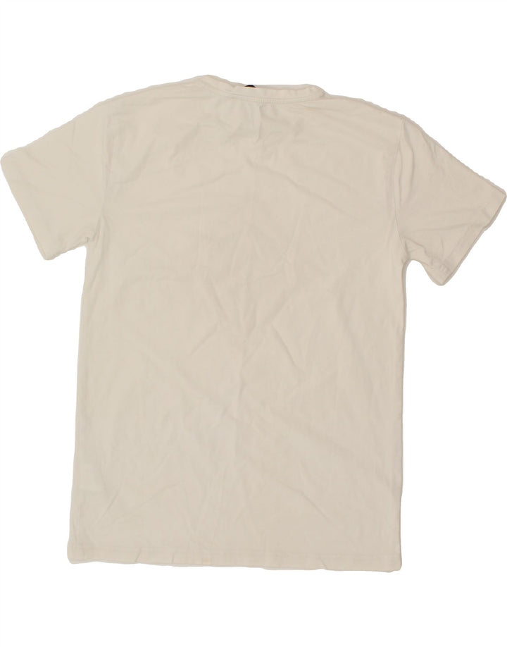 TRUSSARDI JEANS Mens Graphic T-Shirt Top Small White Vintage Trussardi Jeans and Second-Hand Trussardi Jeans from Messina Hembry 