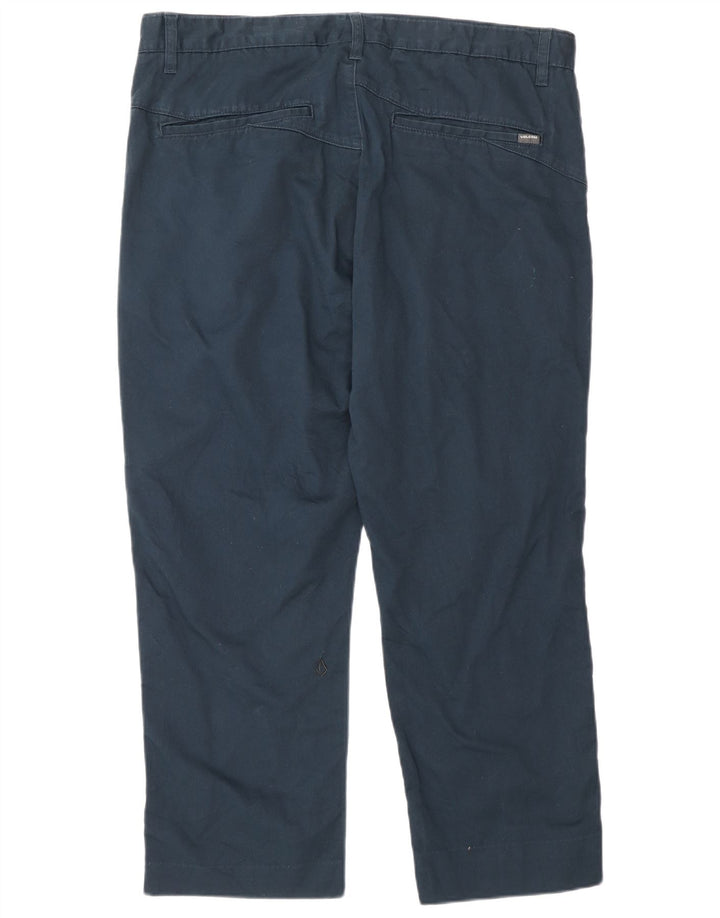 Męskie proste spodnie chino Volcom W36 L26 granatowe