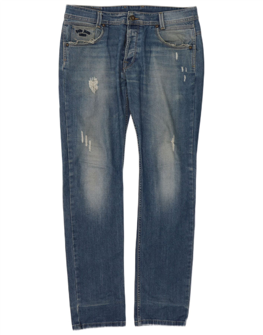 PEPE Jeans Damskie jeansy slim w trudnej sytuacji W34 L34 Niebieska bawełna