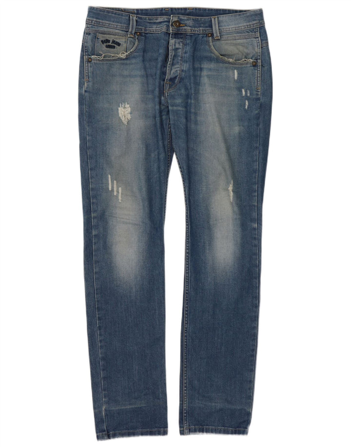 PEPE Jeans Damskie jeansy slim w trudnej sytuacji W34 L34 Niebieska bawełna
