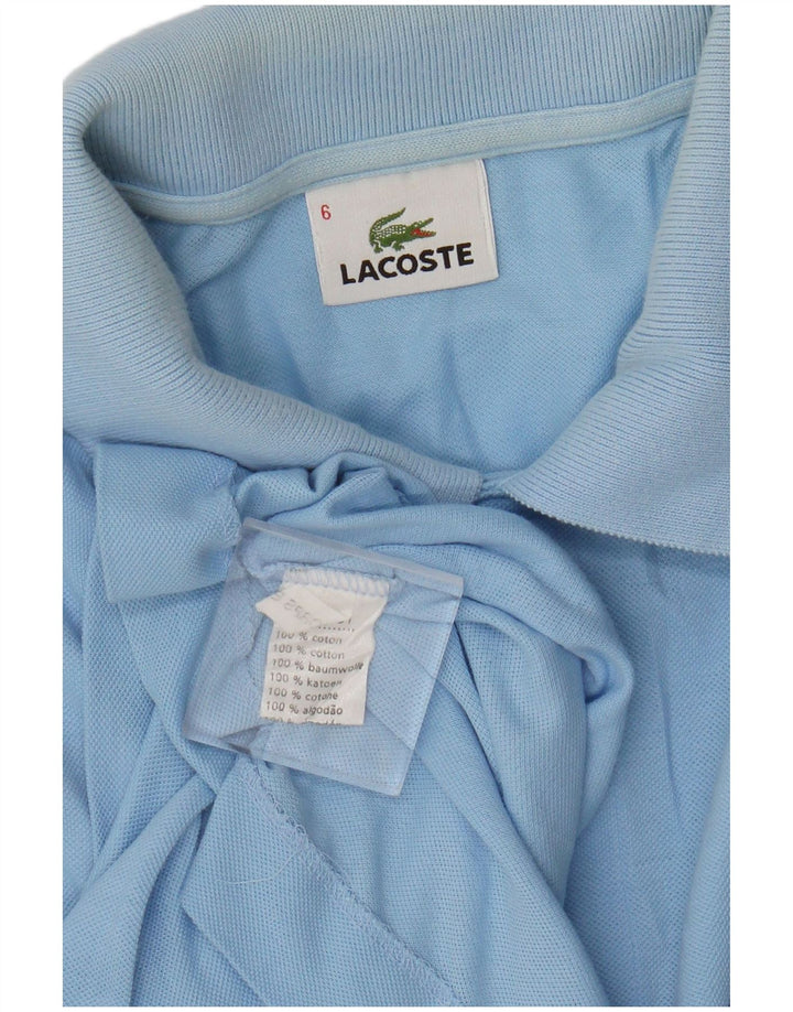 Męska koszulka polo Lacoste, rozmiar 6, XL, niebieska, bawełniana